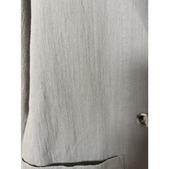 Gentle Fawn Field Blazer 100% Cotton Twill Double Breasted Large Pockets Sage L - Picture 7 of 8